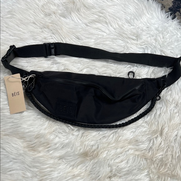 BEIS Black Belt Bag for Men